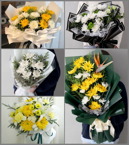 广东江门市开平市百合镇松朗村白事花束代送